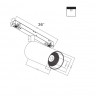Трековый светильник Maytoni Focus LED TR032-2-20W4K-M-B