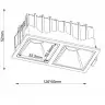 Встраиваемый светильник Maytoni Alfa LED DL043-02-10W3K-D-SQ-WB