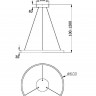 Светильник светодиодный подвесной Maytoni Rim MOD058PL-L32B3K