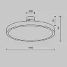 Трековый светильник Maytoni Flarity Plato TR153-1-10W4K-B