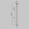Трековый магнитный светодиодный светильник Maytoni Levity Skim TR191-1-3W3K-M-BW