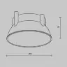Декоративная рамка-отражатель для потолочных светильников Alfa LED Maytoni Ring12-15W-RD-BS