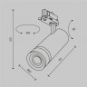 Трековый трехфазный светодиодный светильник Maytoni Trinity Focus Zoom TR198-3-20W2.7K-Z-W