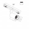 Трековый светильник Maytoni Focus LED TR032-2-5W3K-S-B