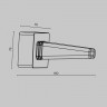 Настенный фиксатор для подвесного монтажа шинопровода Elasity Maytoni Technical TRA160BC-B