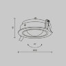Светильник встраиваемый светодиодный Maytoni Lens DL105-12W3K-W