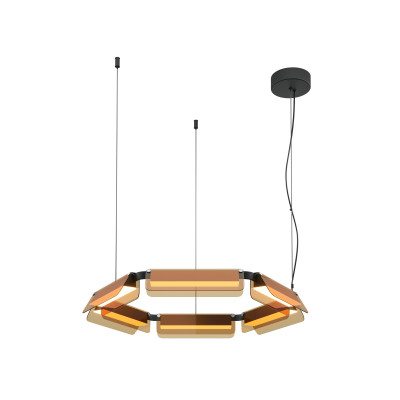 Люстра подвесная светодиодная Maytoni Flat MOD296PL-L40BC3K