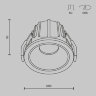 Встраиваемый светильник диммируемый Maytoni Alfa LED DL043-01-10W3K-D-RD-WB