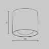 Светильник потолочный светодиодный Maytoni Lens C217CL-15W4K-B