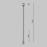 Трековый подвесной светильник Maytoni Technical Waist TR167-1-7W3K-M-BS