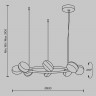Люстра подвесная светодиодная Maytoni Mind MOD299PL-L80BS3K