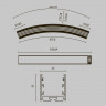 Радиусный профиль 35x35 1500мм 1/8 круга Maytoni ALM-3535R-B-D-45°-1.5M