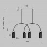 Люстра подвесная Maytoni Antic MOD302PL-04GR