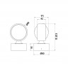 Бра Maytoni Lens MOD072WL-L8B3K