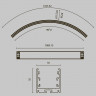 Радиусный профиль 35x35 1500мм внутренний 1/4 круга Maytoni ALM-3535R-B-IN-90°-1.5M