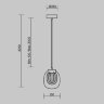 Светильник подвесной светодиодный Maytoni Biology MOD367PL-L3BSK