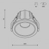 Встраиваемый светильник Maytoni Technical Alfa LED DL043-01-10W4K-RD-WB