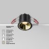 Светильник встраиваемый Maytoni Alfa LED DL043-01-10W2.7K-RD-B