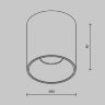 Светильник потолочный светодиодный Maytoni Alfa LED C064CL-5W3K-RD-B