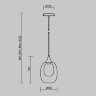 Светильник подвесной Maytoni Aura MOD016PL-01BS1