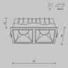 Встраиваемый светильник Maytoni Technical Alfa LED DL043-02-15W3K-SQ-WB