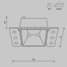 Встраиваемый светильник Maytoni Technical Share DL051-01-GU10-SQ-WMG
