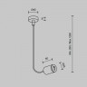 Ввод питания боковой Maytoni Flarity TRA154C-SB1-BS
