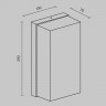 Уличный настенный светодиодный светильник Maytoni Outdoor Badd O454WL-L10GF3K