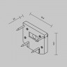 Торцевая заглушка для демпферного шинопровода, белая Maytoni Exility TRA034D-EC-422W