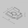 Заглушка черная для встраиваемого низкопрофильного шинопровода Maytoni Exility TRAM034EC-42B
