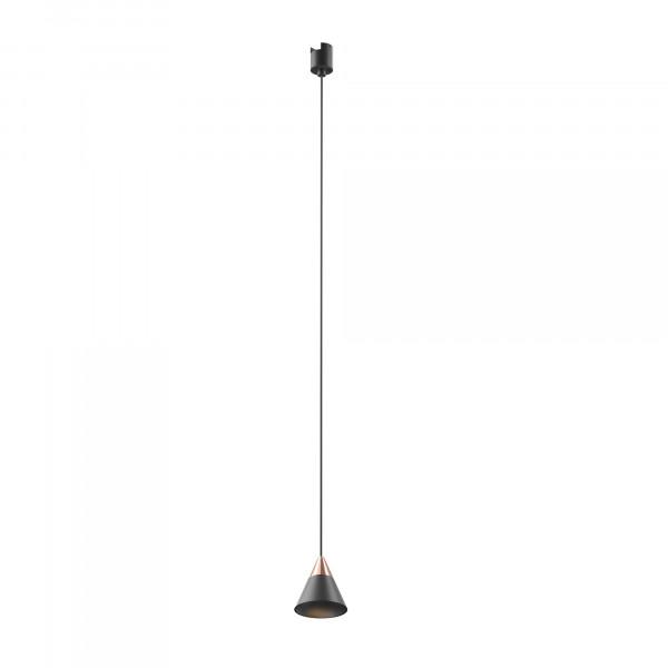 Трековый подвесной светодиодный светильник Maytoni Technical TR166-1-7W3K-M-B