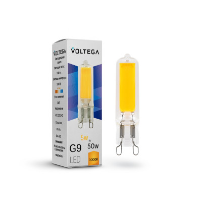 Лампа светодиодная Voltega Capsule G9 5W 3000K 7181