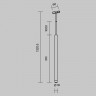 Трековый магнитный светодиодный светильник Maytoni Levity Skim TR191-1-3W2.7K-M-BW