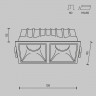 Встраиваемый светильник Maytoni Technical Alfa LED DL043-02-10W4K-D-SQ-W