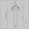 Встраиваемый светодиодный светильник Maytoni Technical Focus T C140RS-L200-7W3K-BBS
