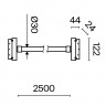Трековый светодиодный светильник Maytoni Technical Tau TR101-2-50W3K-B
