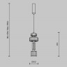 Светильник подвесной светодиодный Maytoni Level MOD253PL-L18BS3K1