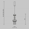 Светильник подвесной светодиодный Maytoni Level MOD253PL-L18BS3K2