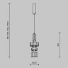 Светильник подвесной светодиодный Maytoni Level MOD253PL-L18BS3K3