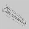 Трековый магнитный светодиодный светильник Maytoni EXILITY Points TR031-2-18W2.7K-B