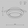 Встраиваемый светильник Maytoni Technical Hoop DL086-GX53-RD-W