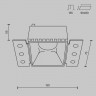 Встраиваемый светильник Maytoni Technical Share DL051-01-GU10-SQ-W