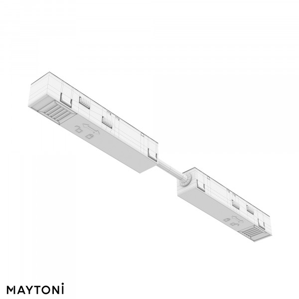 Коннектор питания прямой гибкий 5см Maytoni Technical Exility TRA034CPC-42W-5
