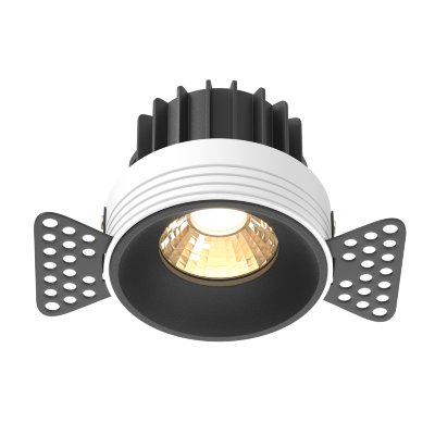 Светильник встраиваемый светодиодный Maytoni Round DL058-12W2.7K-TRS-B