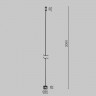 Тросовый подвес для шинопровода Elasity Maytoni Technical TRA160SW-2B