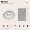 Светильник встраиваемый светодиодный Maytoni Yin DL031-2-L8W