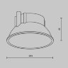Декоративная рамка-отражатель для потолочных светильников Alfa LED Maytoni Ring8-10W-RD-W