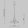 Светильник подвесной светодиодный Maytoni Bangkok MOD185PL-L12CG3K3