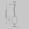 Светильник подвесной светодиодный Maytoni Bruma MOD397PL-L19CH3K