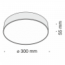 Потолочный светодиодный светильник Maytoni Zon C032CL-L43W4K